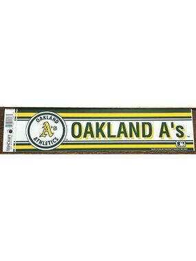 Oakland Athletics Bumper Sticker Vintage Team Logo Bumper Sticker 3"x12" MLB